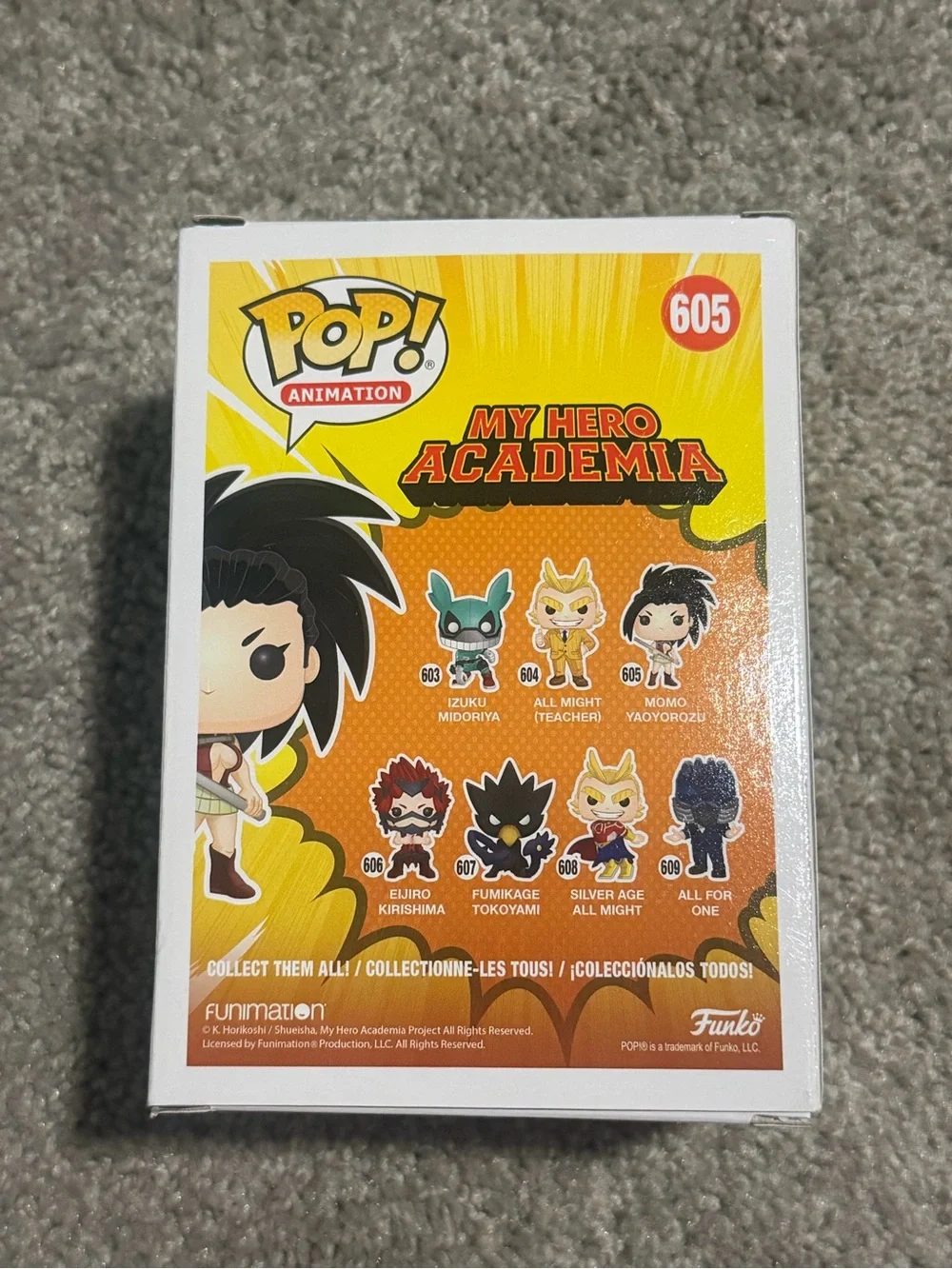 Funko Pop! Momo Yaoyorozu Vinyl Figure - Black, Yellow, Tan - Picture 5 of 6
